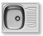 PoliHome Νεροχύτης Pyramis Sparta 1B 1D-62X50-λείο