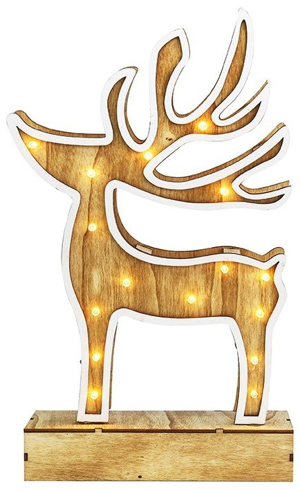 Διακοσμητικό LED Wooden Reindeer