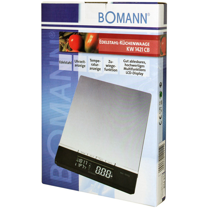 Ζυγαριά κουζίνας Bomann KW 1421 ψηφιακή inox φωτογραφία