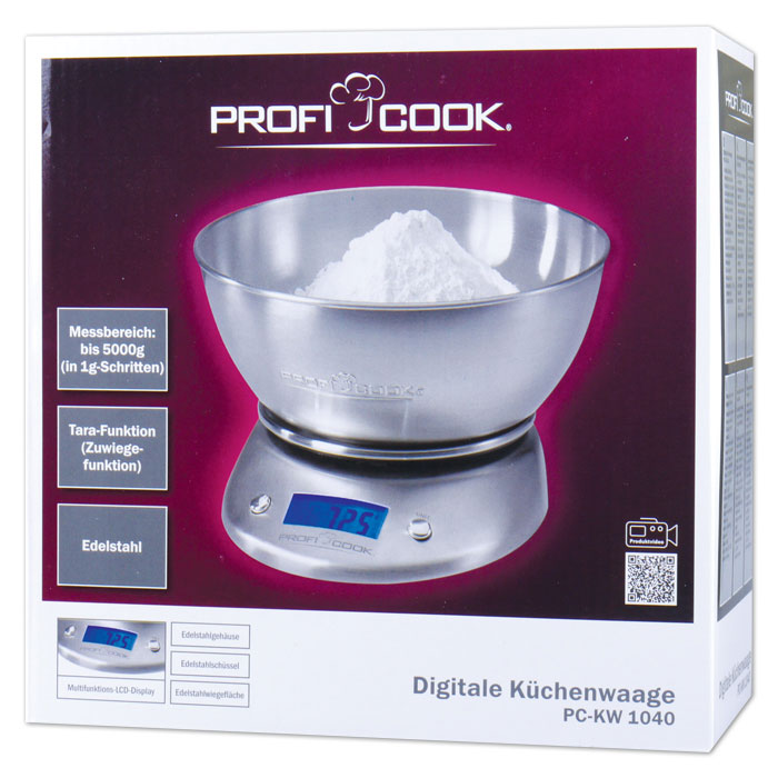 Ζυγαριά κουζίνας Profi Cook PC-KW 1040 ψηφιακή inox φωτογραφία