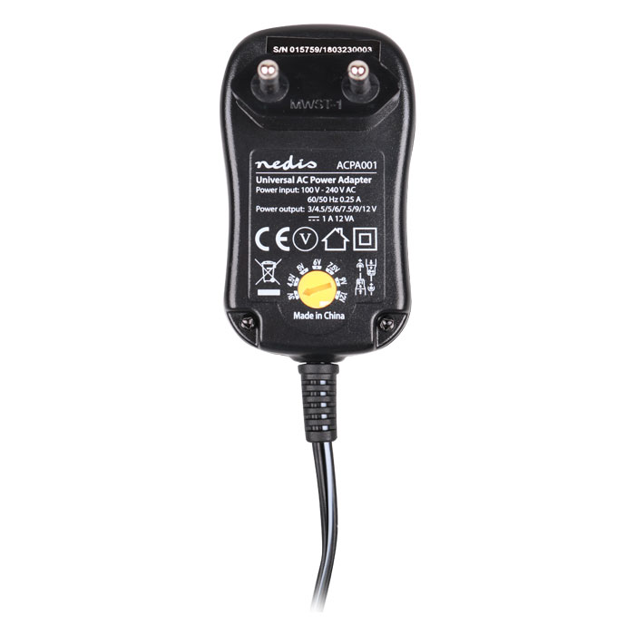 Universal τροφοδοτικό 12W Nedis ACPA001 με έξοδο 3-12V φωτογραφία