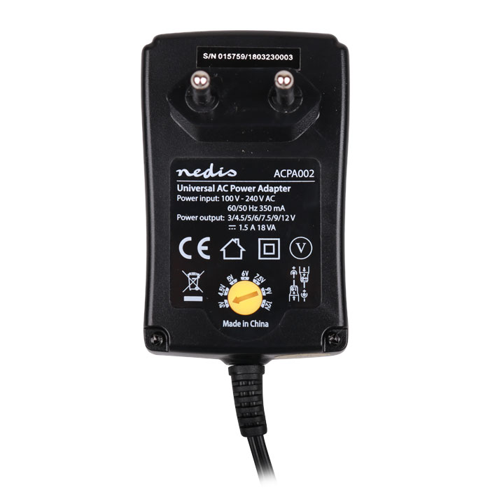 Universal τροφοδοτικό 18W Nedis ACPA002 με έξοδο 3-12V φωτογραφία