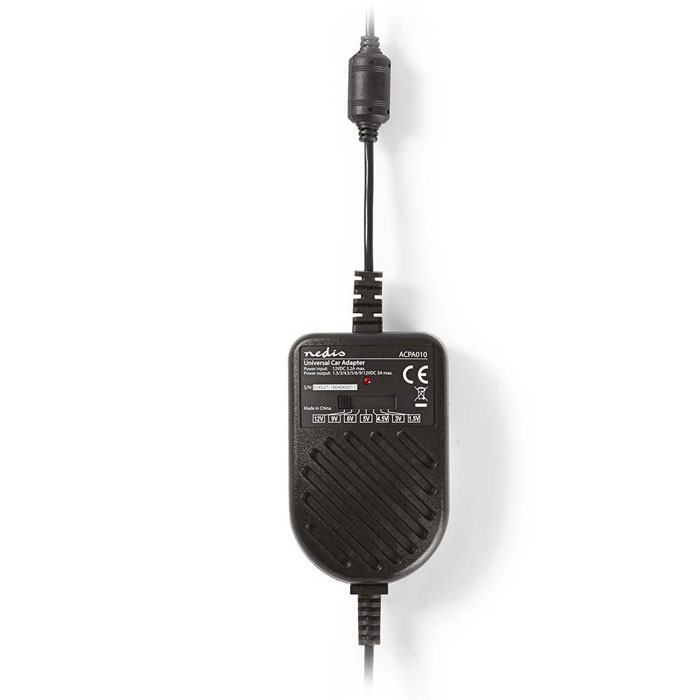 Universal τροφοδοτικό Αυτοκινήτου 36W Nedis ACPA010 με έξοδο 1.5-12V φωτογραφία