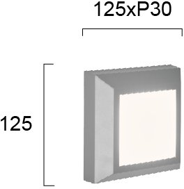 Απλίκα Viokef Leros LED Sq φωτογραφία