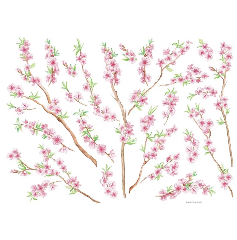 Διακοσμητικά αυτοκόλλητα τοίχου Peach Brance L φωτογραφία
