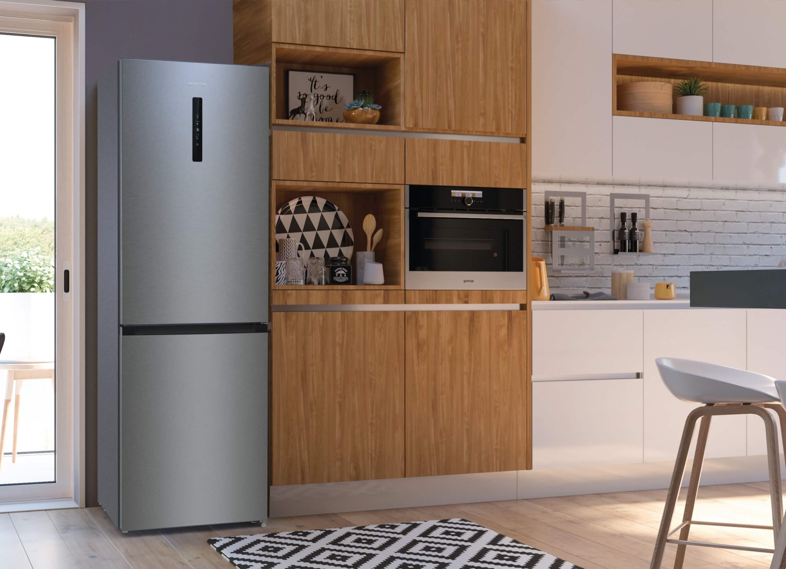 Ψυγειοκαταψύκτης ΙΝΟΧ 200D Gorenje ENRK6202AXL4 φωτογραφία