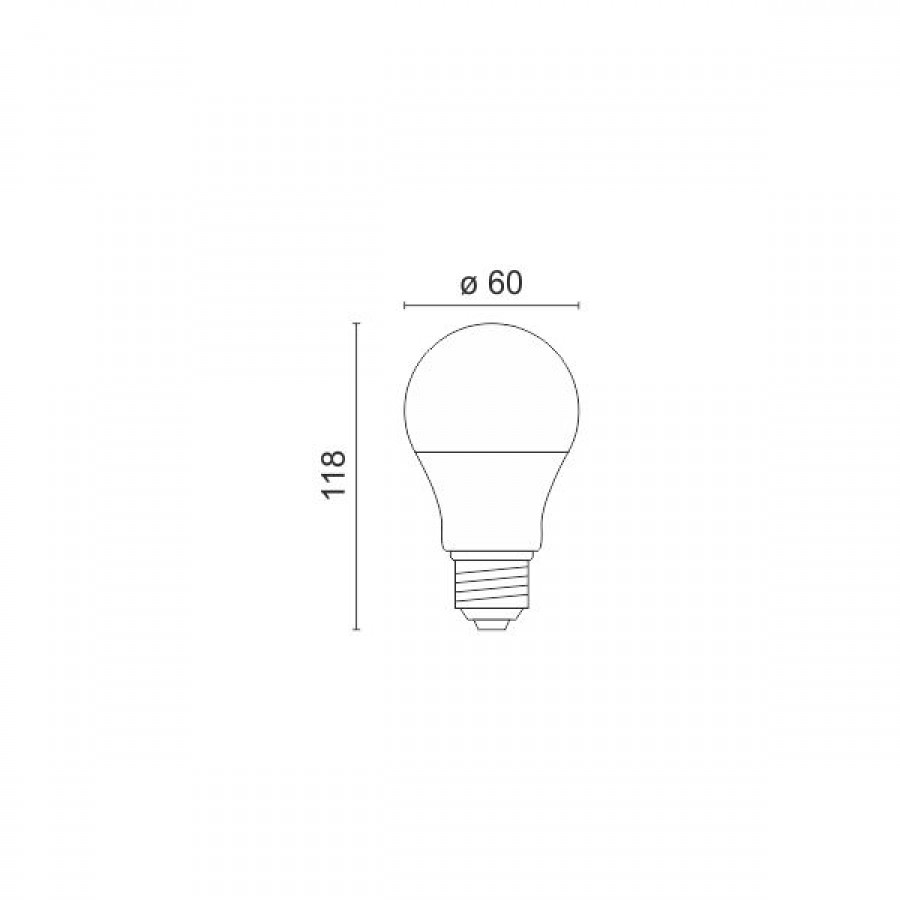 Λαμπτήρας LED E27 10W 3000k φωτογραφία
