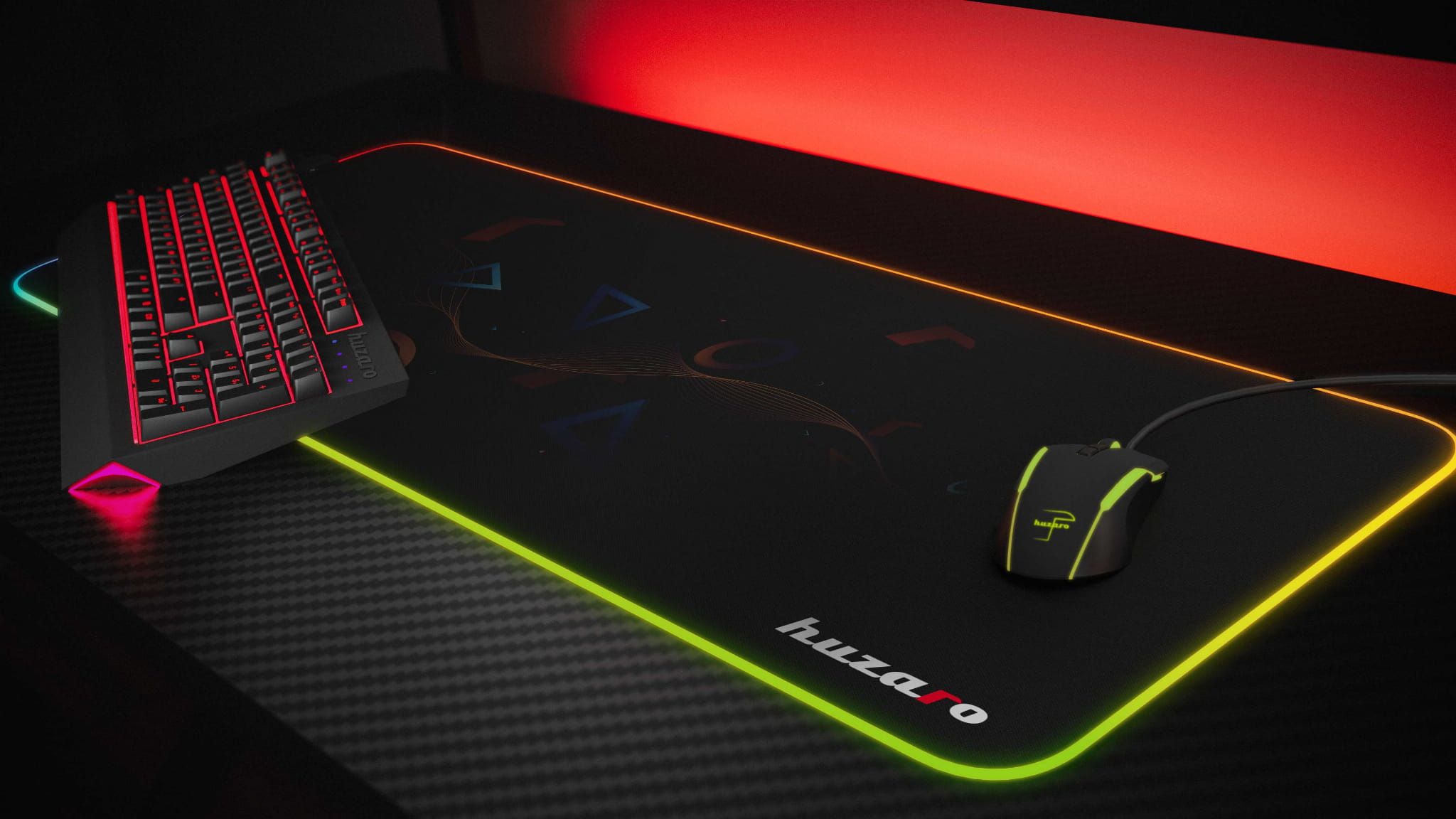 Gaming Mousepad Huzaro XL 2.0 RGB φωτογραφία