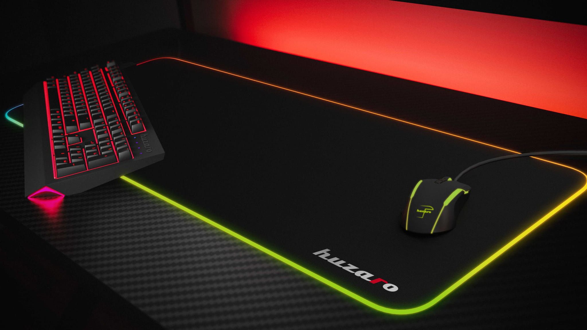 Gaming Mousepad Huzaro XL 1.0 RGB φωτογραφία
