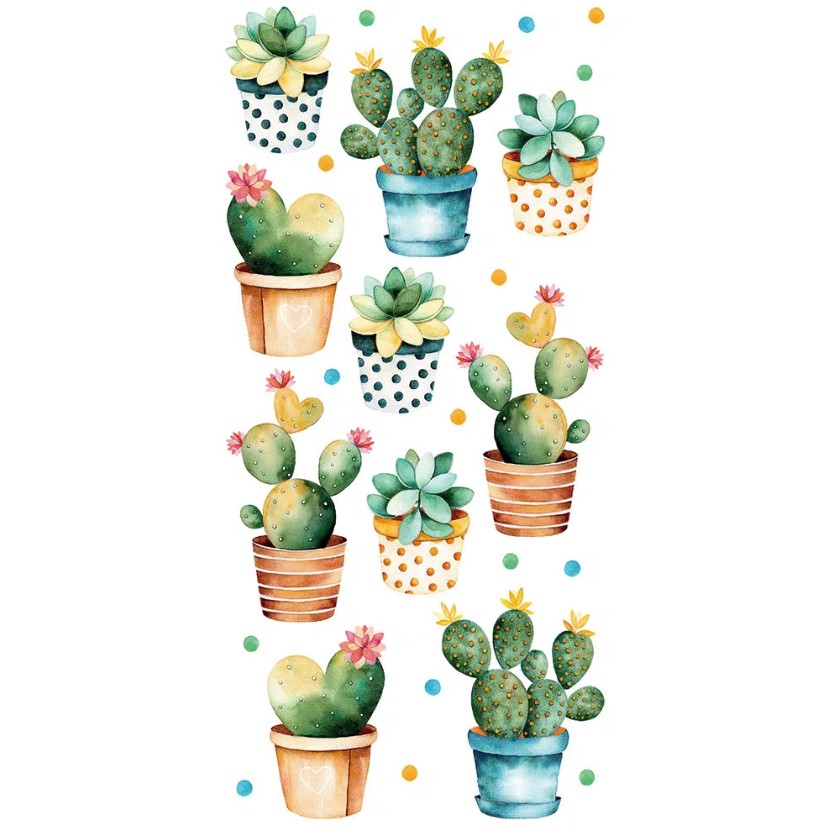 Ανάγλυφα αυτοκόλλητα τοίχου Cactus φωτογραφία