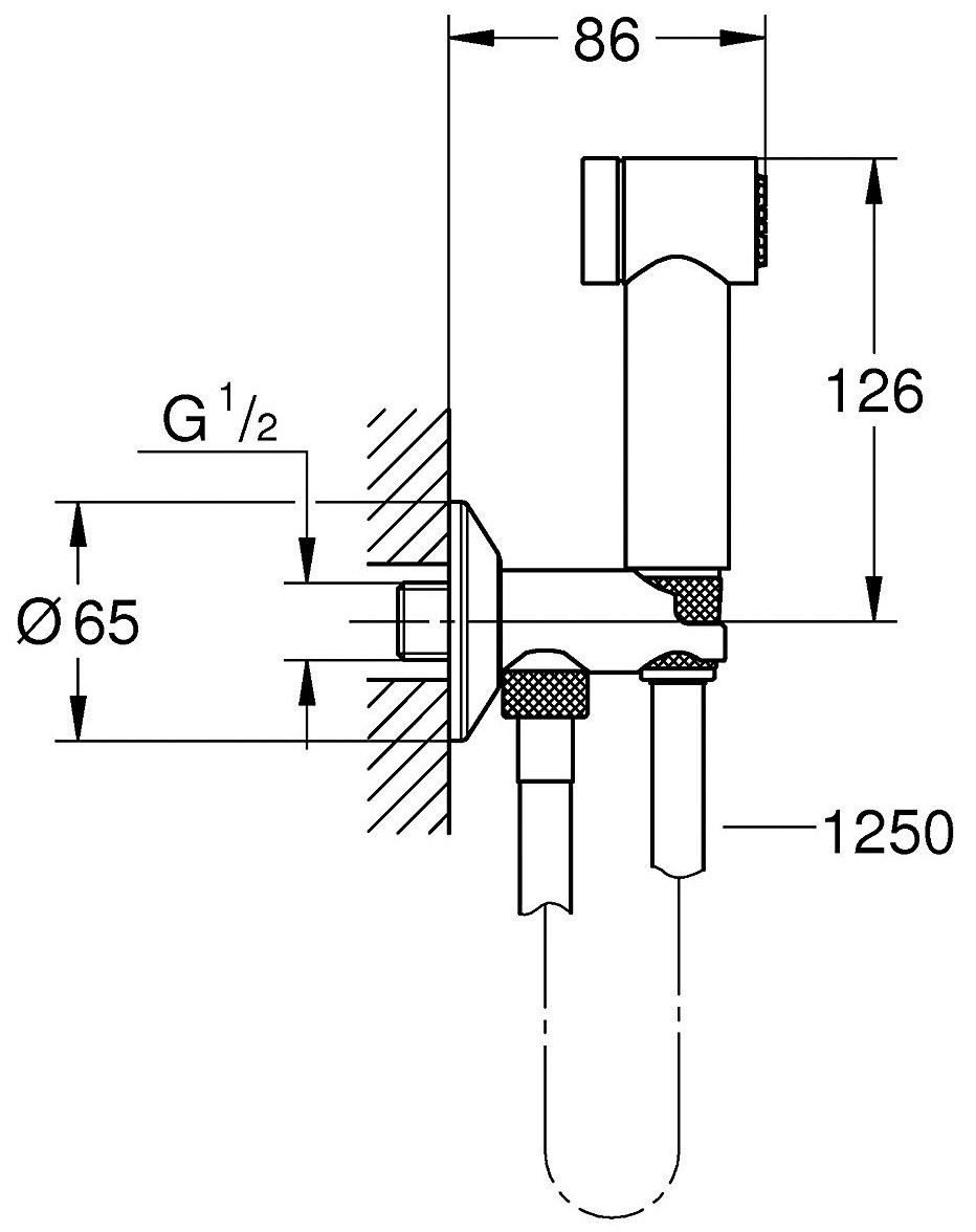 Grohe Sena Τηλέφωνο ντουζ φωτογραφία