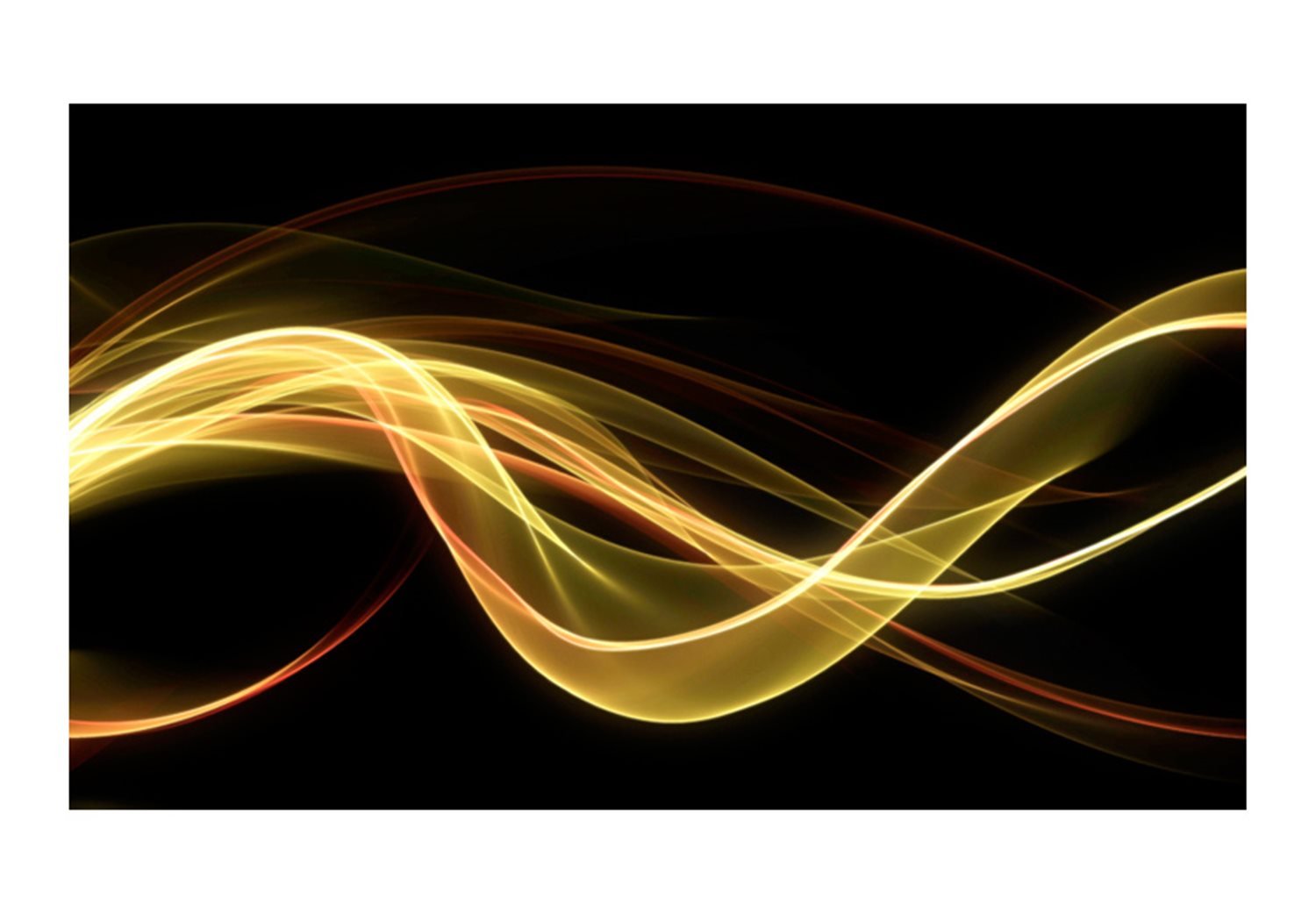 Φωτοταπετσαρία - Yellow wave form floating in dark 450x270 φωτογραφία