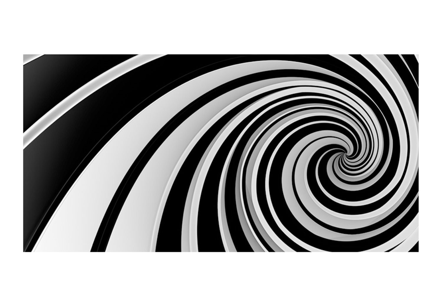 Ταπετσαρία XXL - Black and white swirl 550x270 φωτογραφία