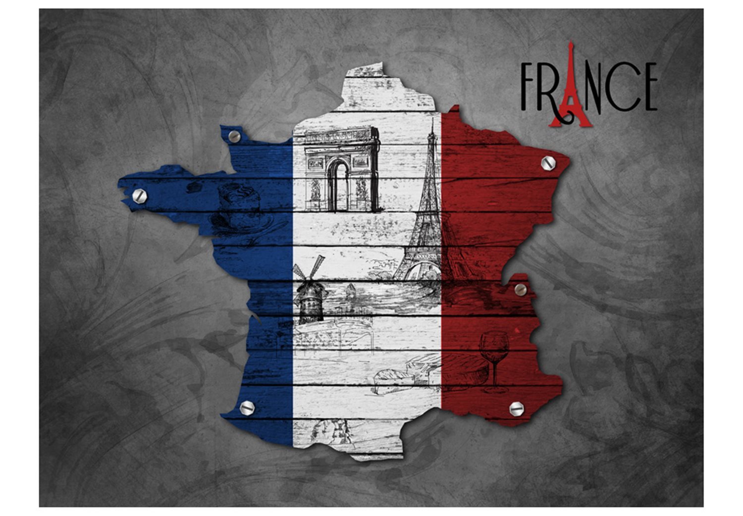 Φωτοταπετσαρία - France (symbols) 350x270 φωτογραφία