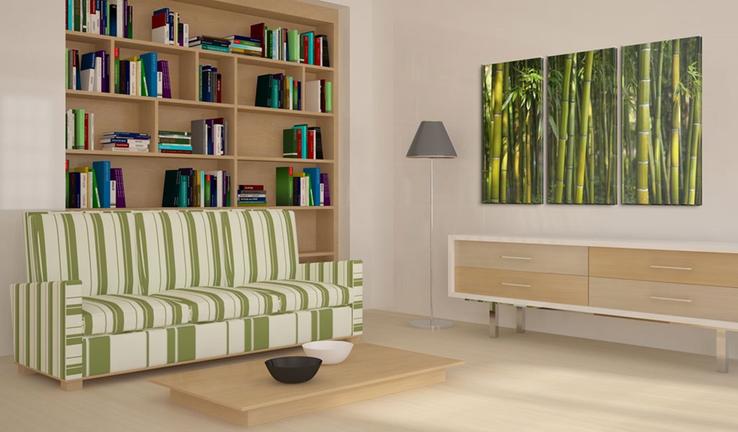 Πίνακας - Green bamboo 60x40 φωτογραφία