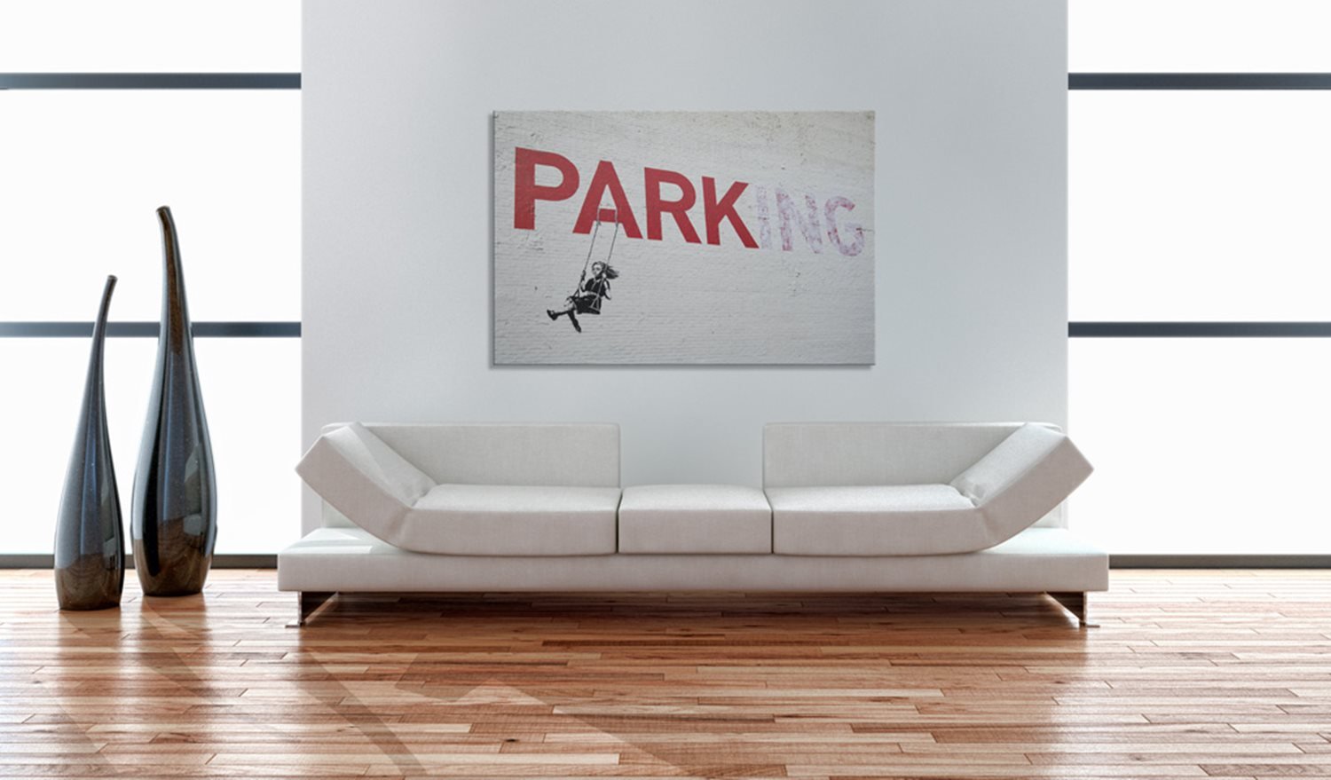 Πίνακας - Parking (Banksy) 60x40 φωτογραφία