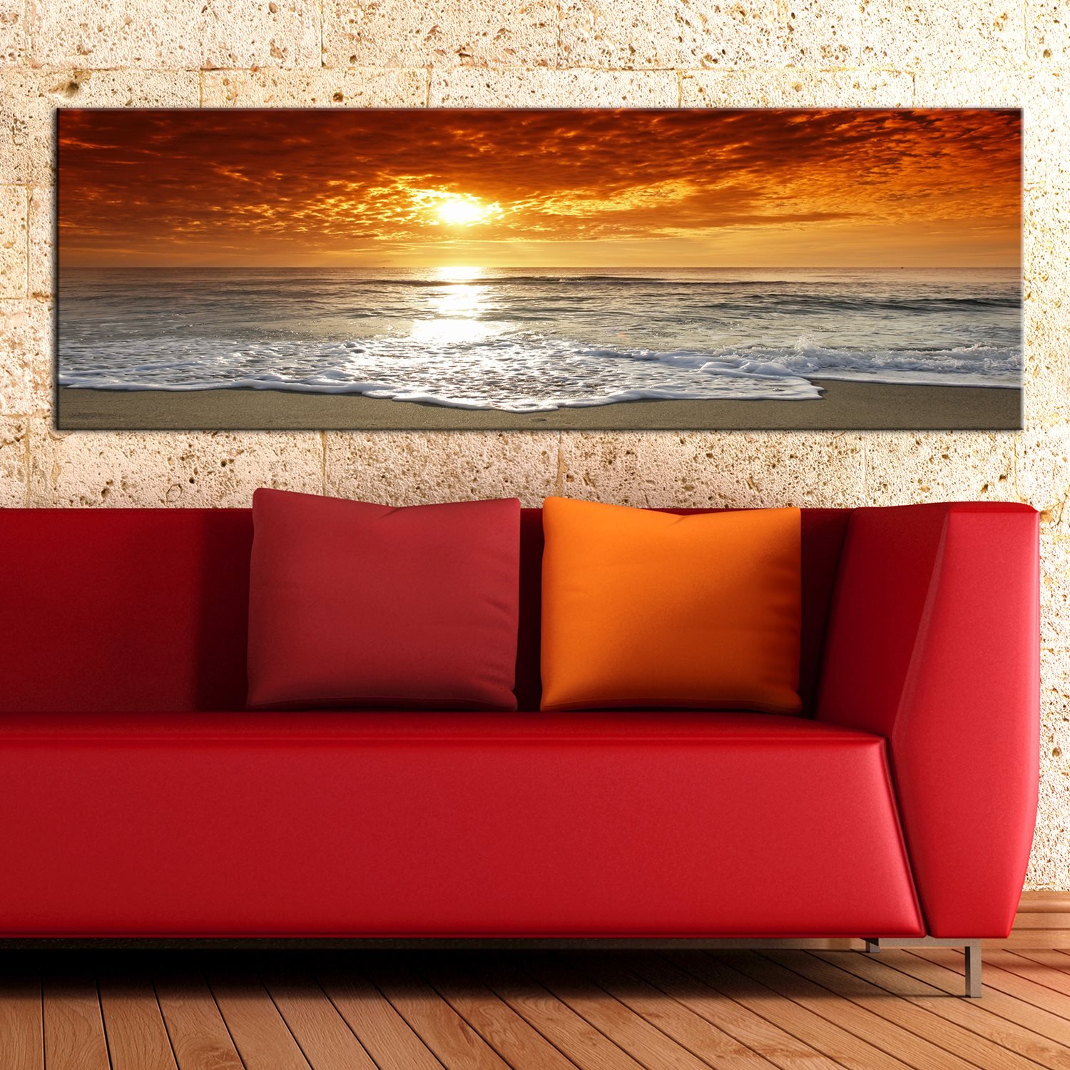 Πίνακας - Romantic sunset 135x45 φωτογραφία