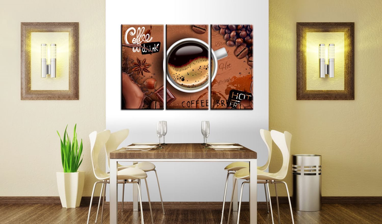 Πίνακας - Cup of hot coffee 90x60 φωτογραφία