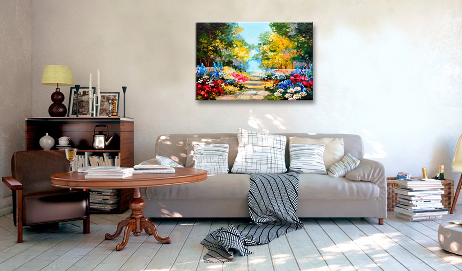 Πίνακας - The Flowers Alley 60x40 φωτογραφία