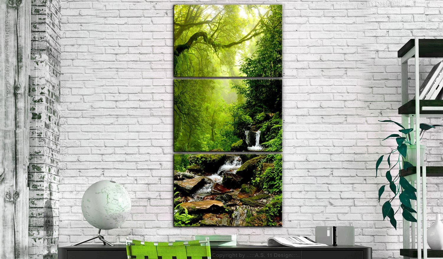 Πίνακας - Brook among Trees 60x120 φωτογραφία