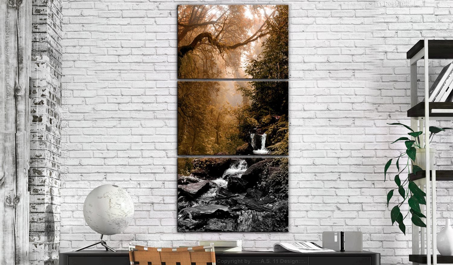 Πίνακας - Small Waterfall 60x120 φωτογραφία