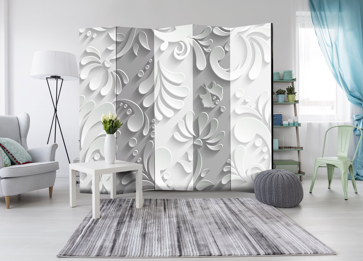 Διαχωριστικό με 5 τμήματα - Room divider – Plan motif II 225x172 φωτογραφία