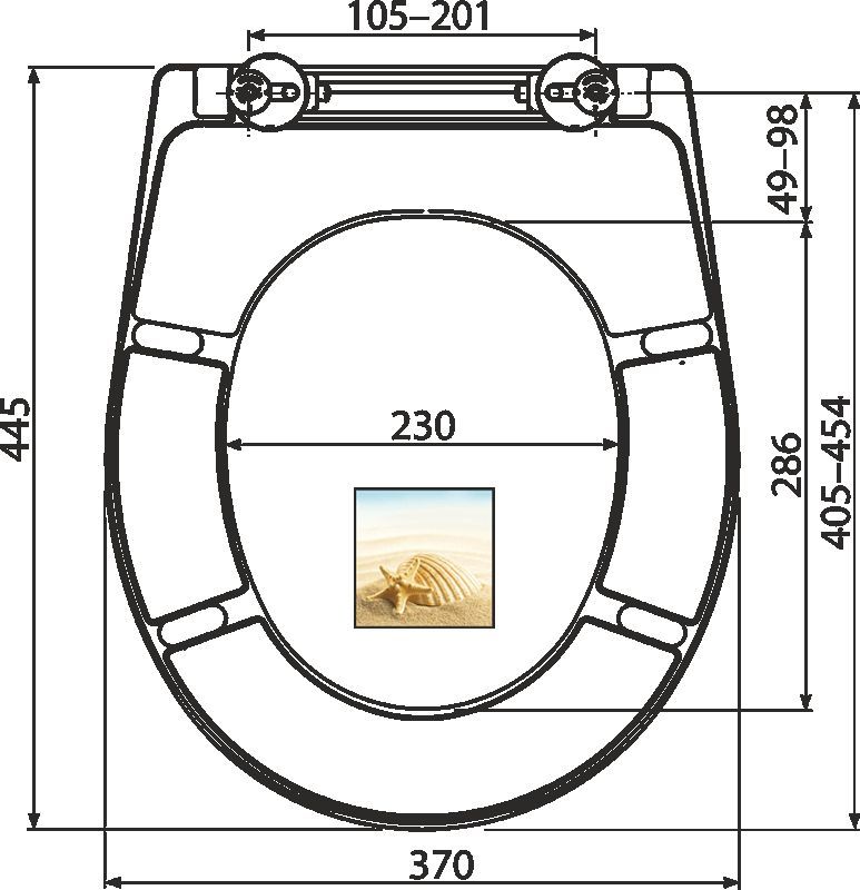 Κάλλυμα WC Duroplast Soft close Alca Plast Shell φωτογραφία