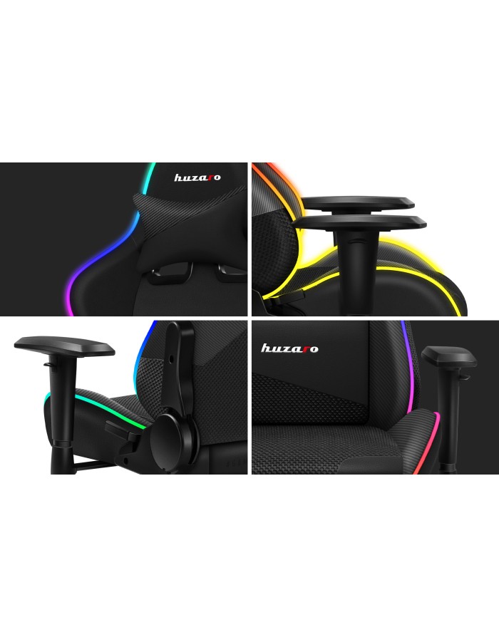 Καρέκλα Gaming Huzaro Force 6.2 Black RGB φωτογραφία