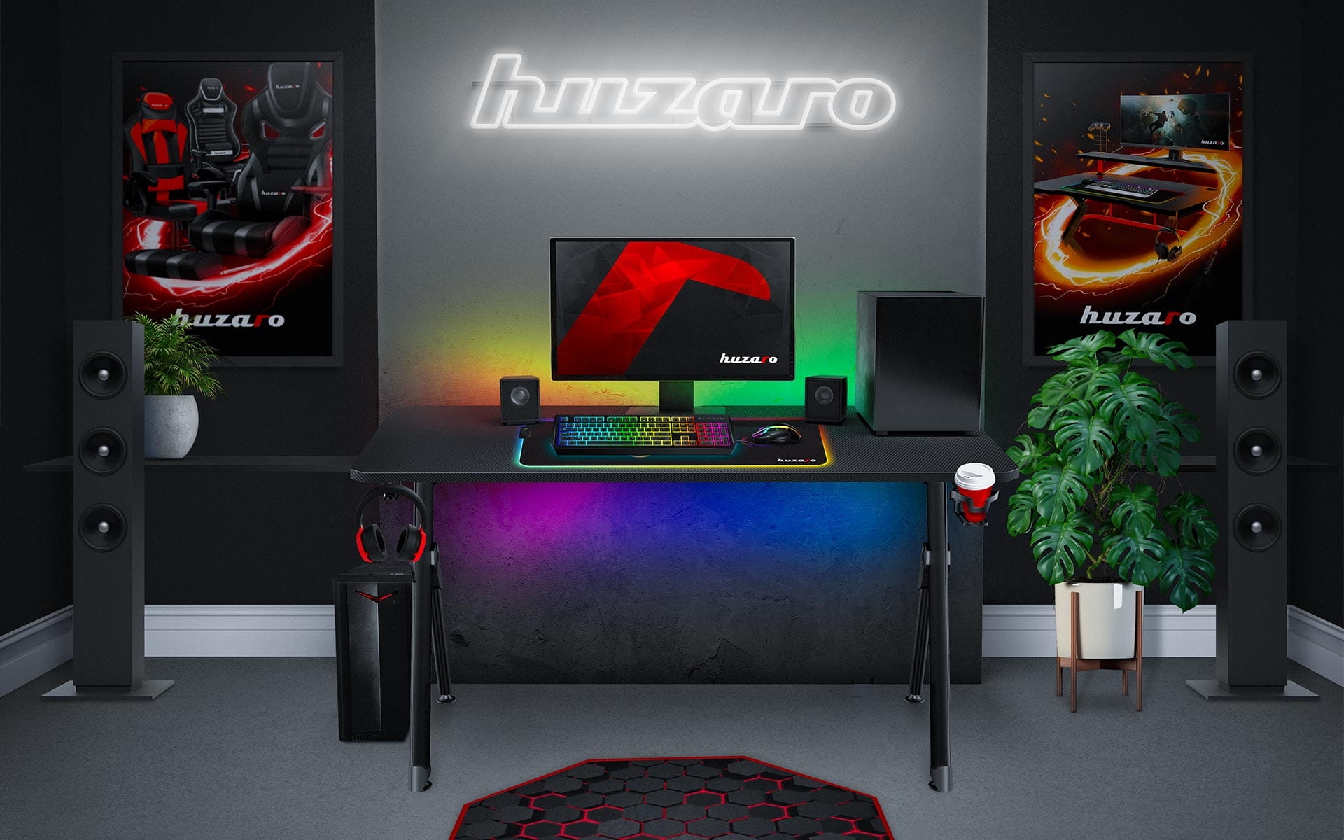 Γραφείο Gaming Huzaro Hero 2.8 φωτογραφία