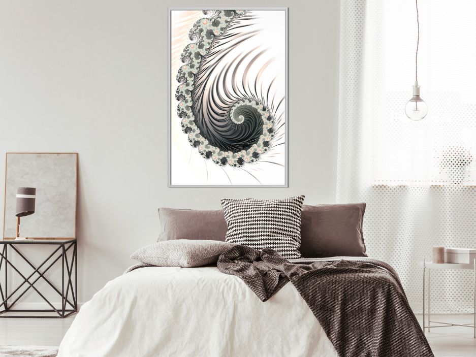 Αφίσα - Fractal Spiral (Positive) - 40x60 - Χρυσό - Χωρίς πασπαρτού φωτογραφία