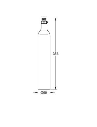 Ανταλλακτική φιάλη (άδεια μικρή) Grohe Blue φωτογραφία